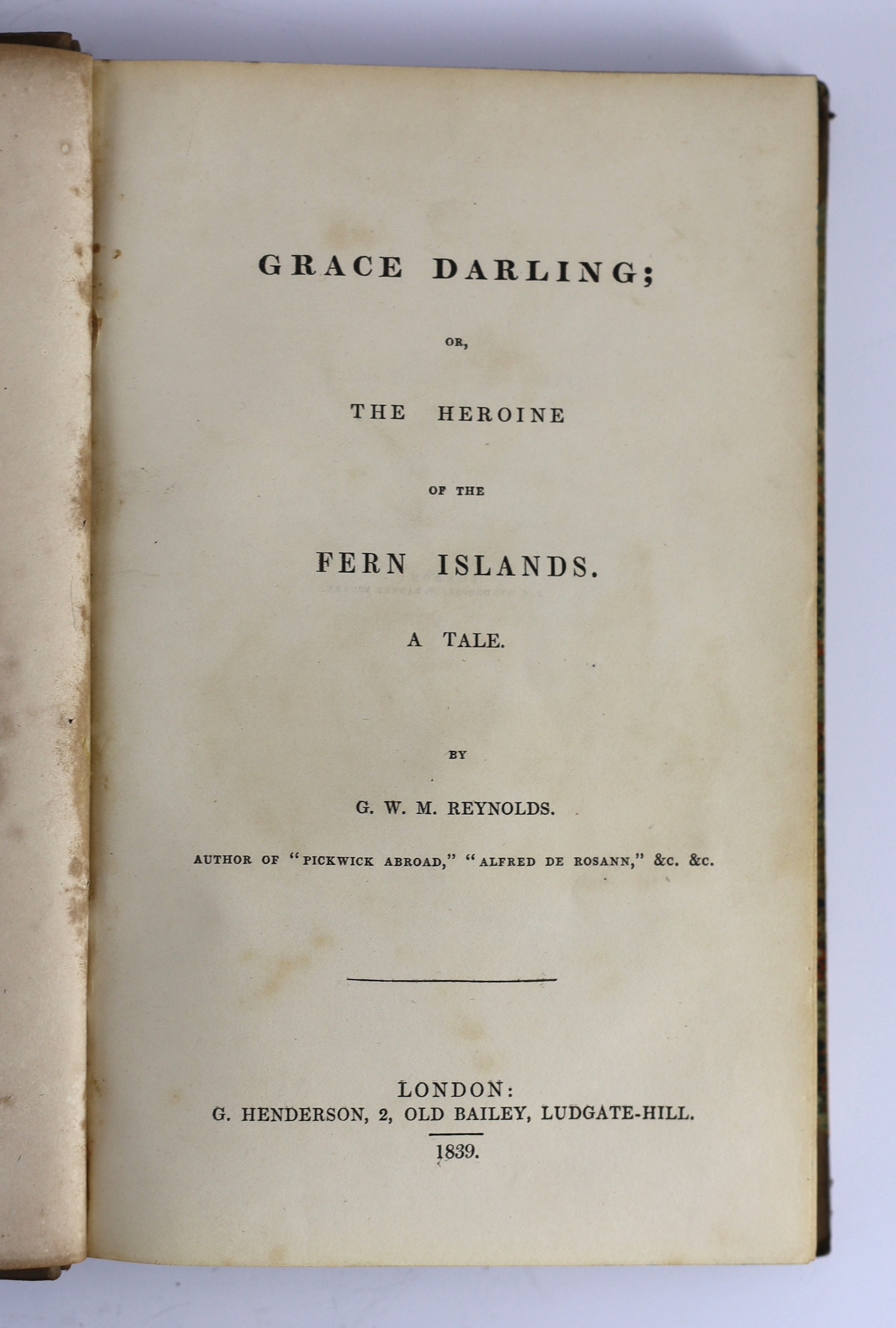 An unusual early Victorian silver rectangular snuff box, commemorating Grace Darling